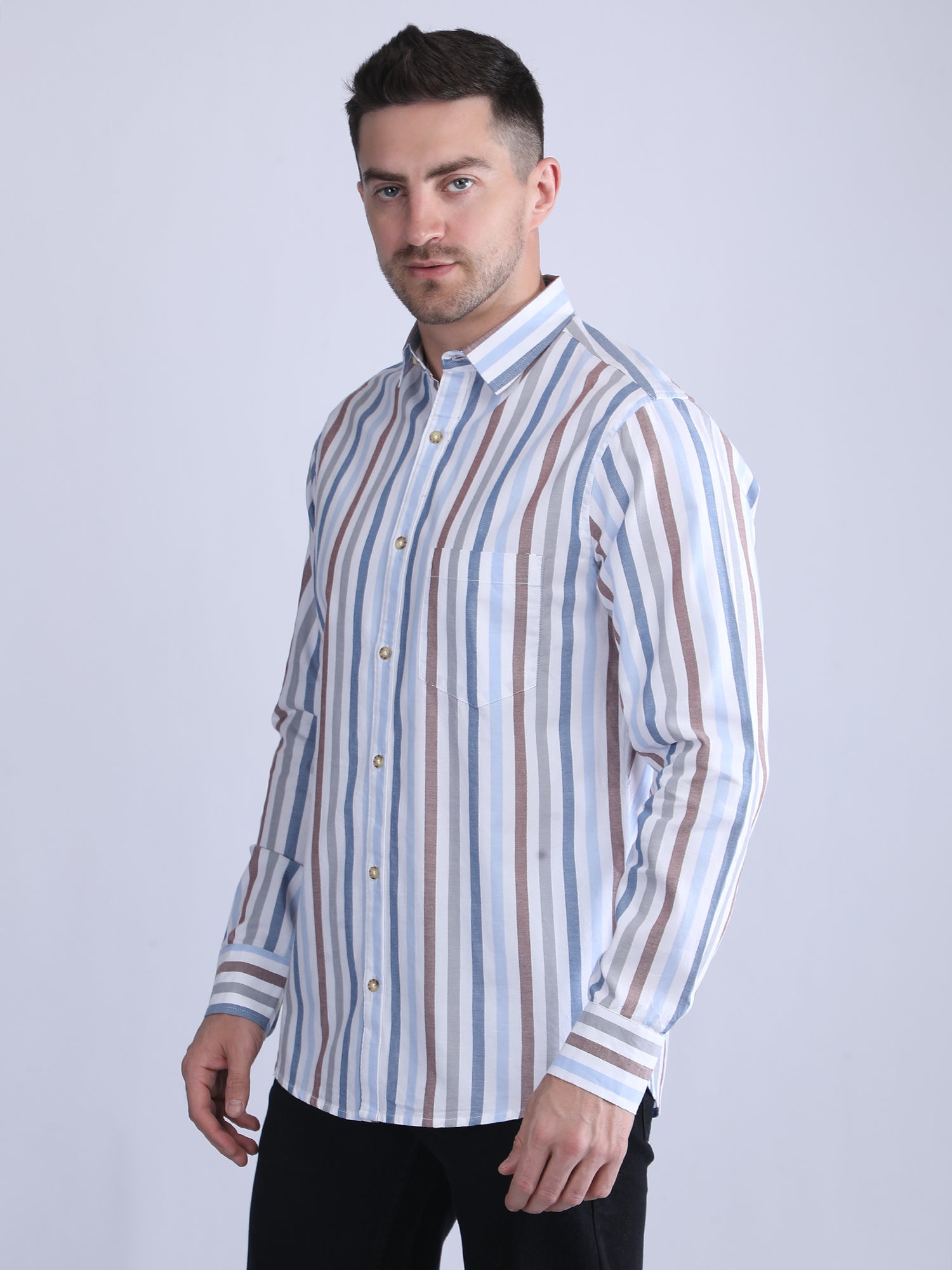 Regular Fit  Striped Shirt