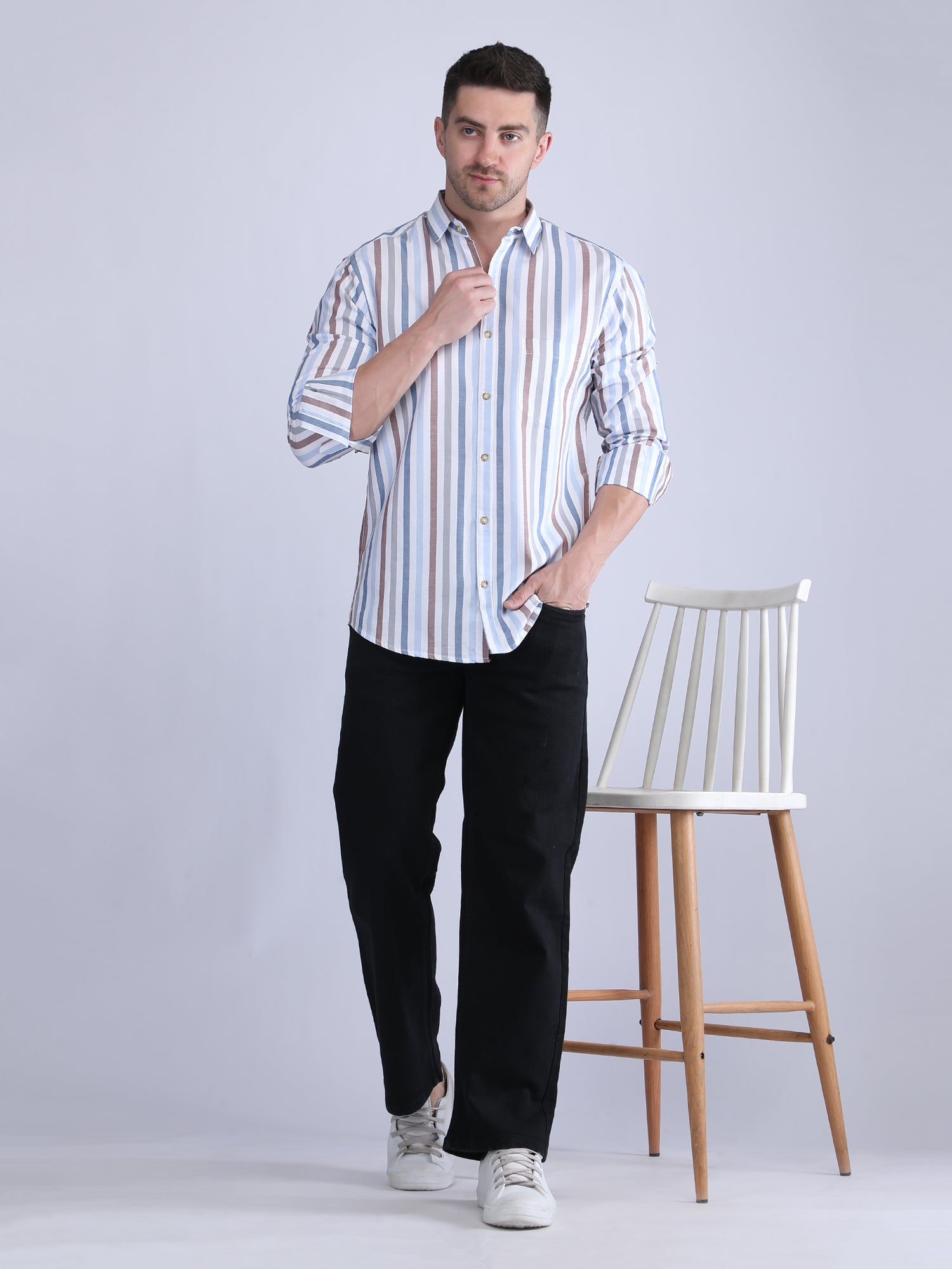 Regular Fit  Striped Shirt