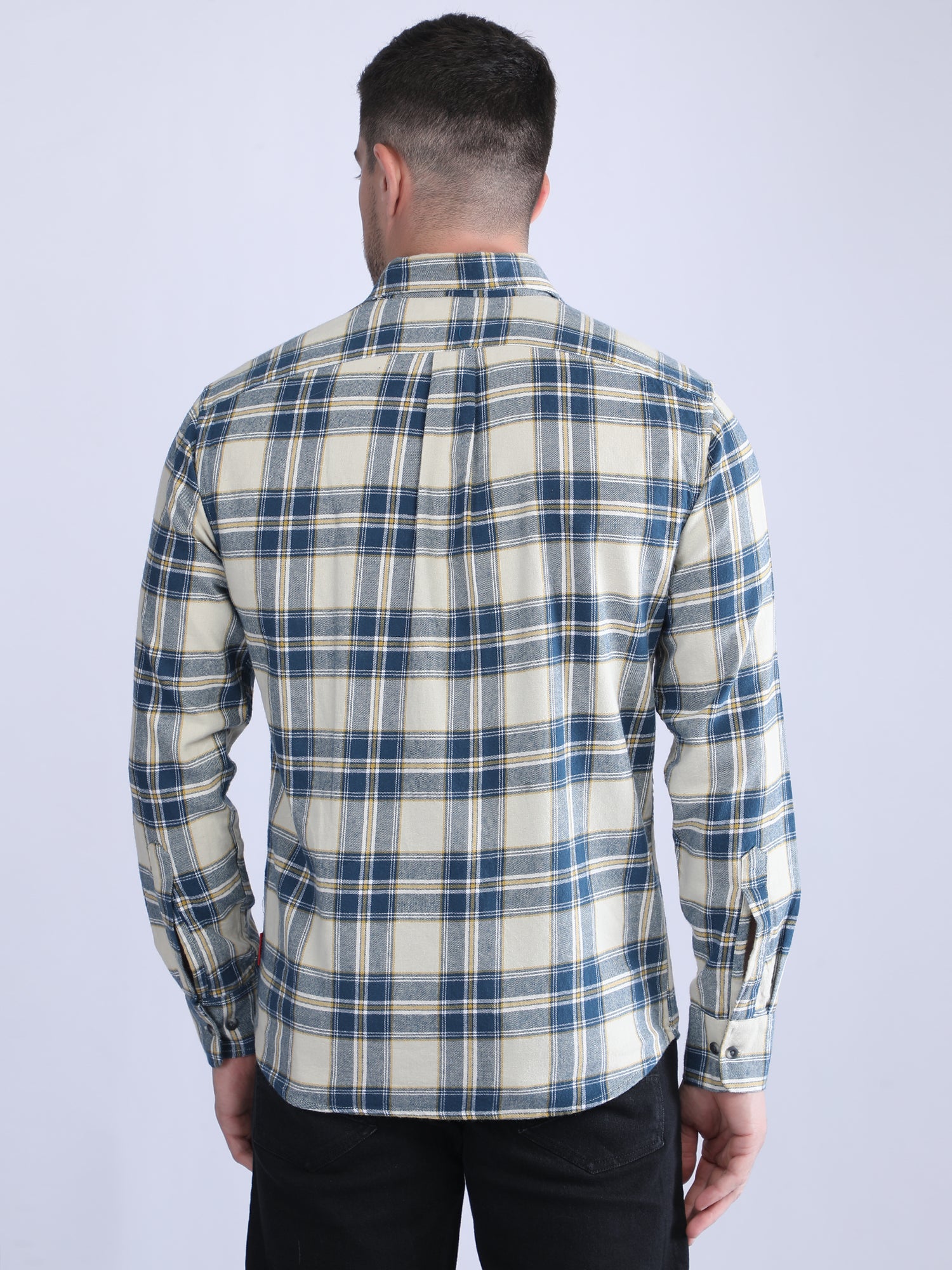 Regular Fit  Brushing Checks Shirt