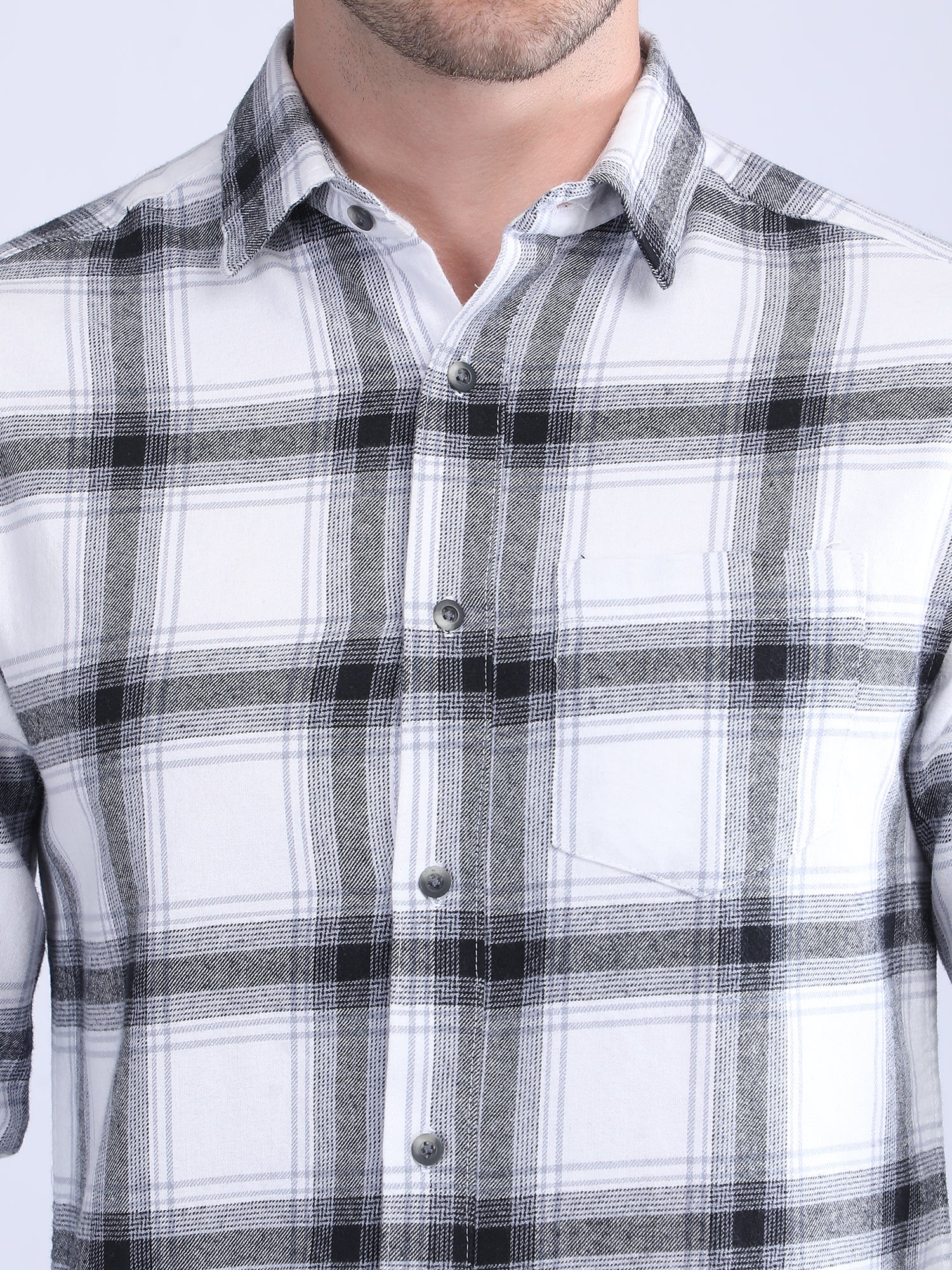 Regular Fit  Brushing Checks Shirt