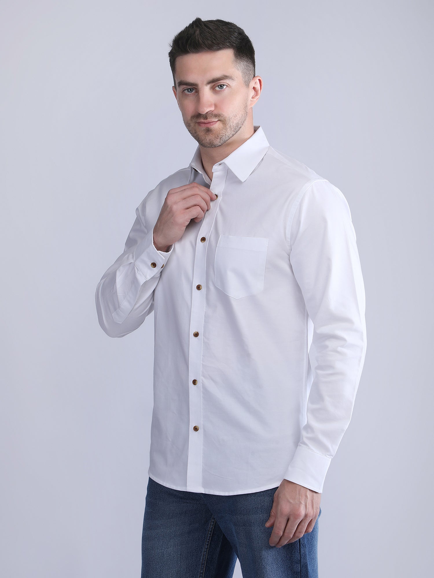 Regular Fit  Oxford Fabric Shirt