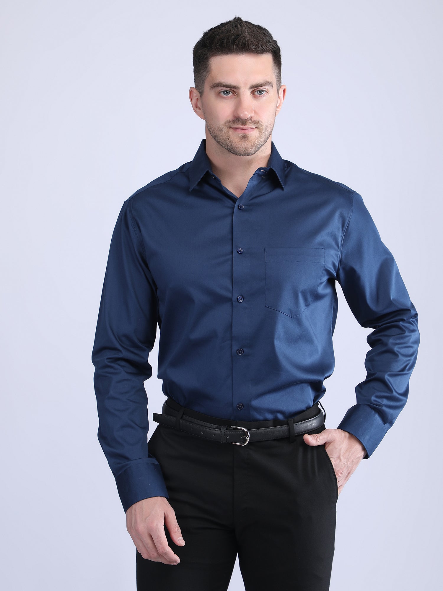 Regular Fit Satin Shirt