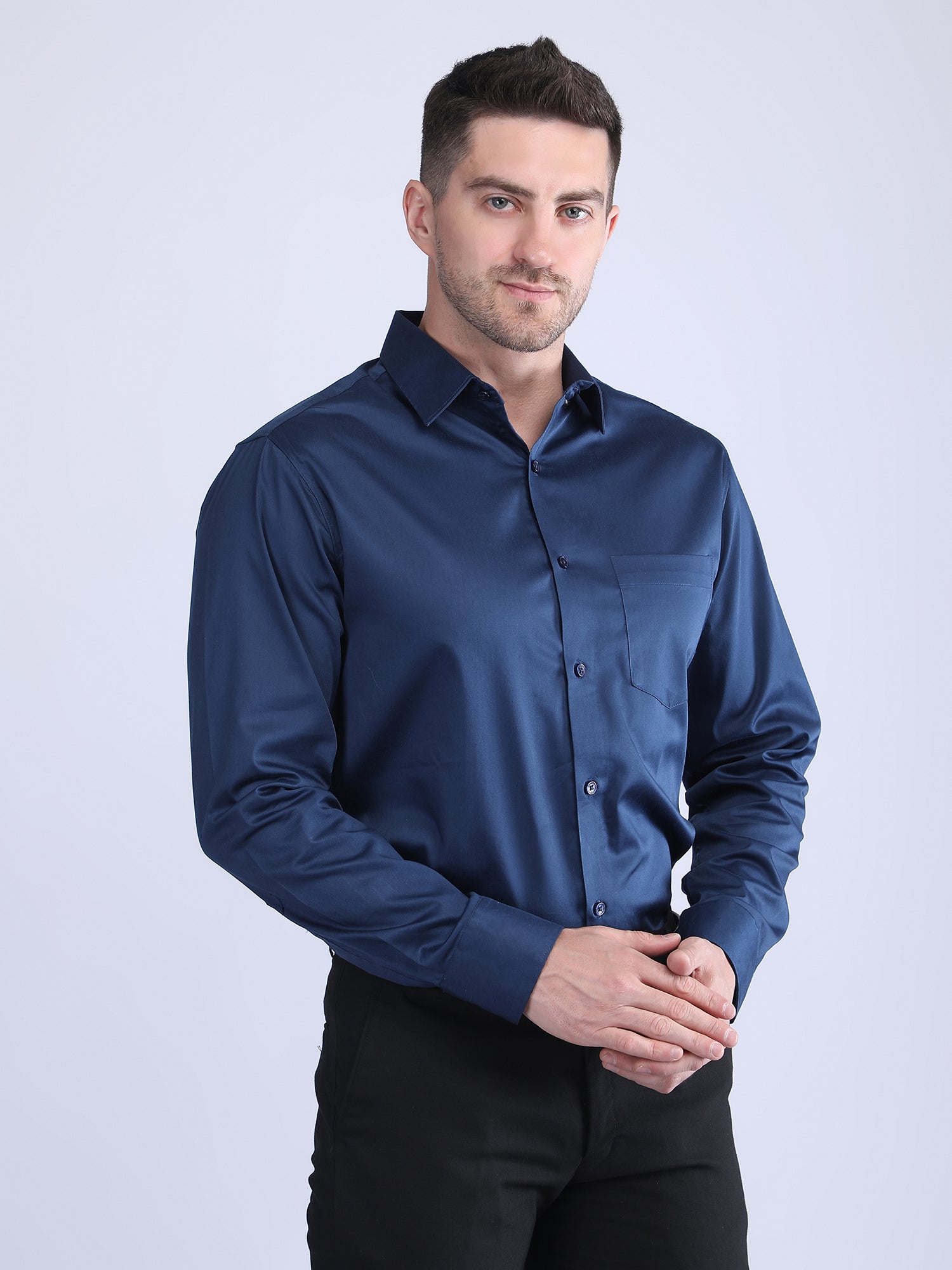 Regular Fit Satin Shirt