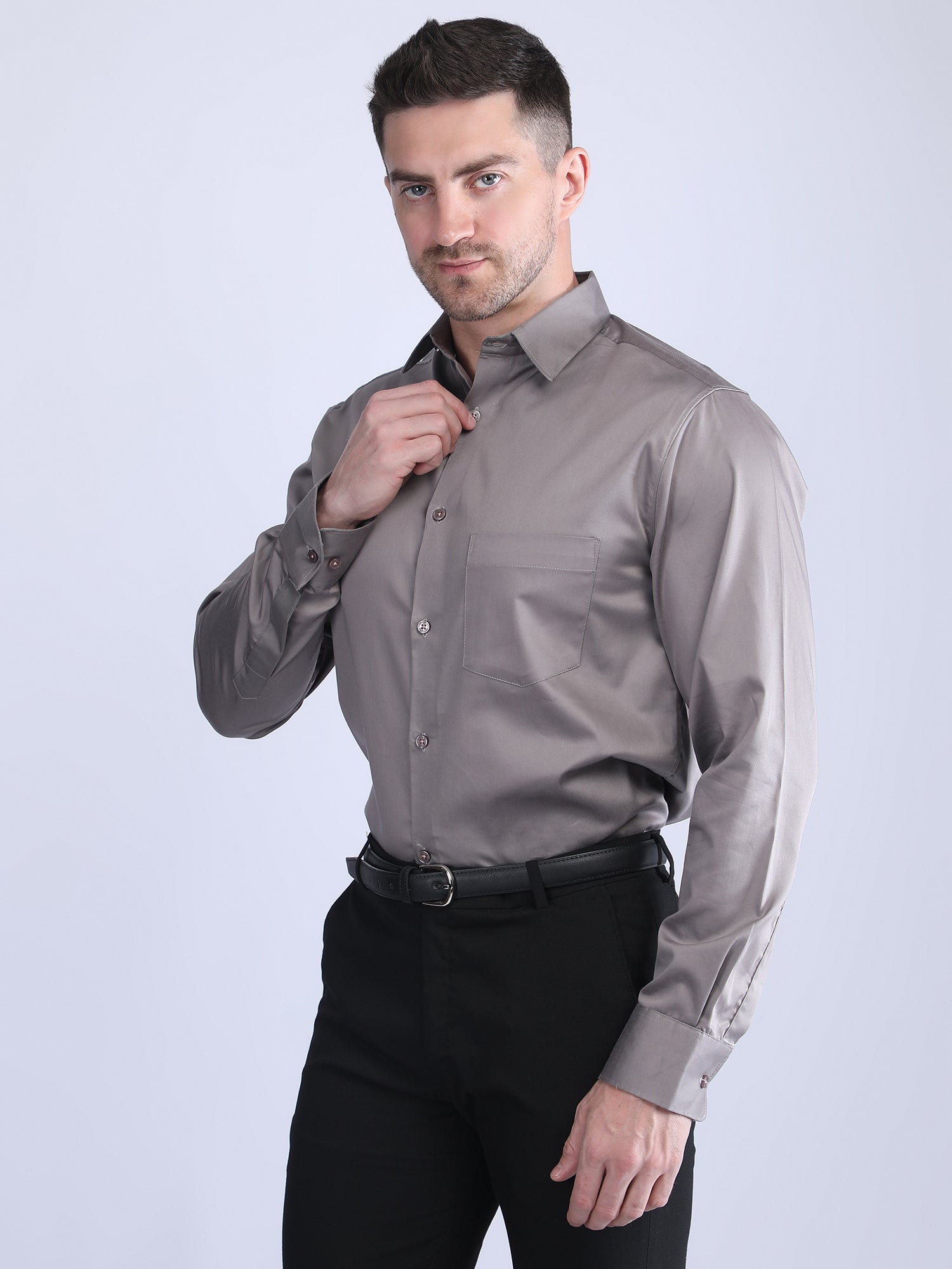 Regular Fit Satin Shirt