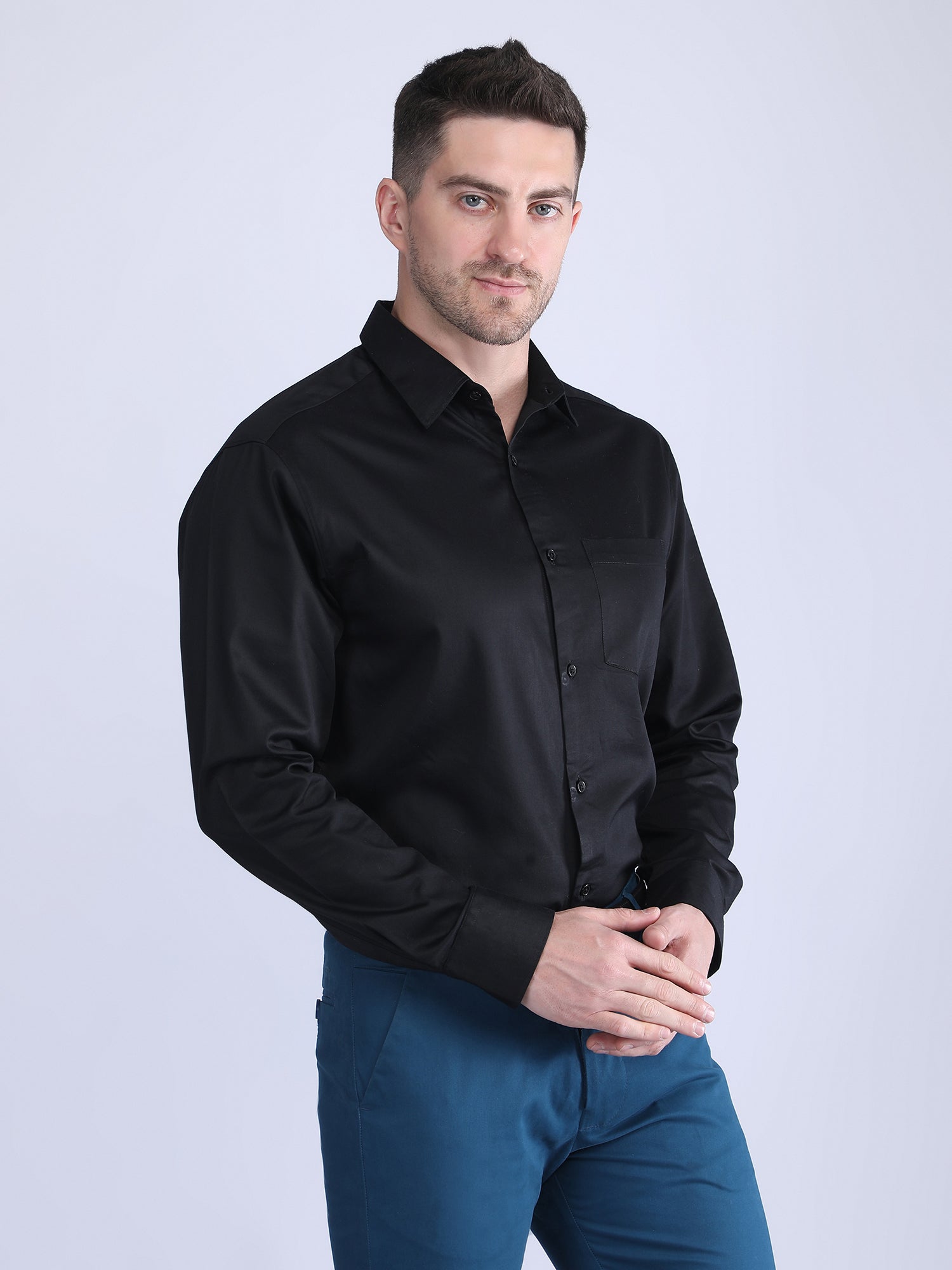 Regular Fit Satin Shirt