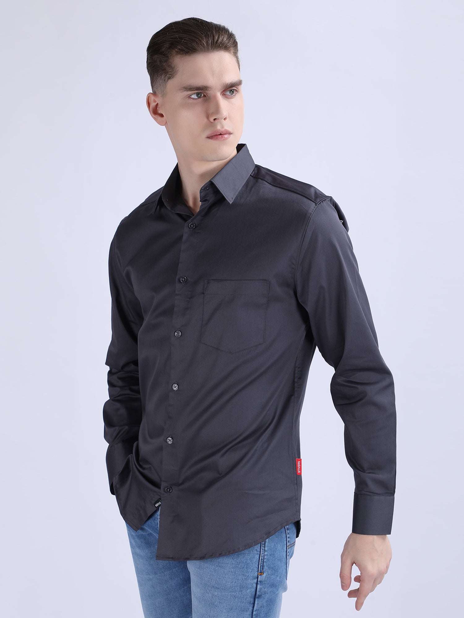 Regular Fit Satin Shirt