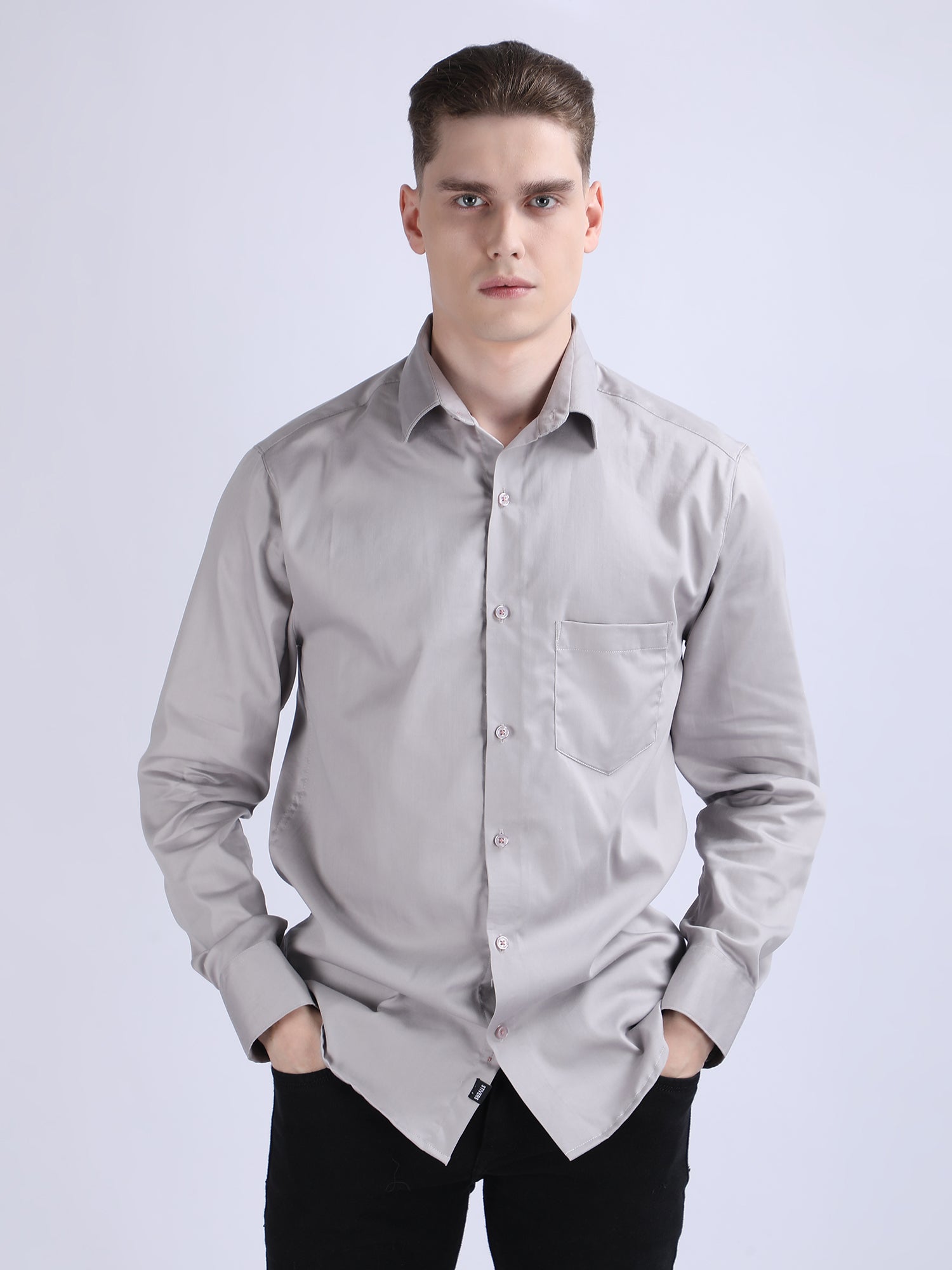 Regular Fit Satin Shirt