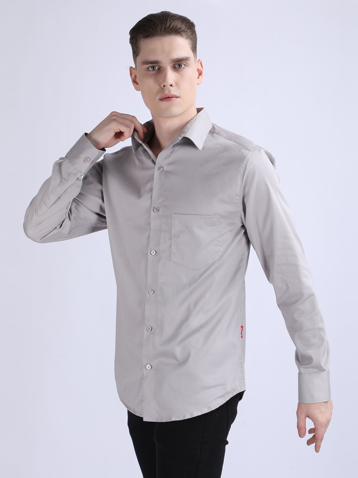Regular Fit Satin Shirt