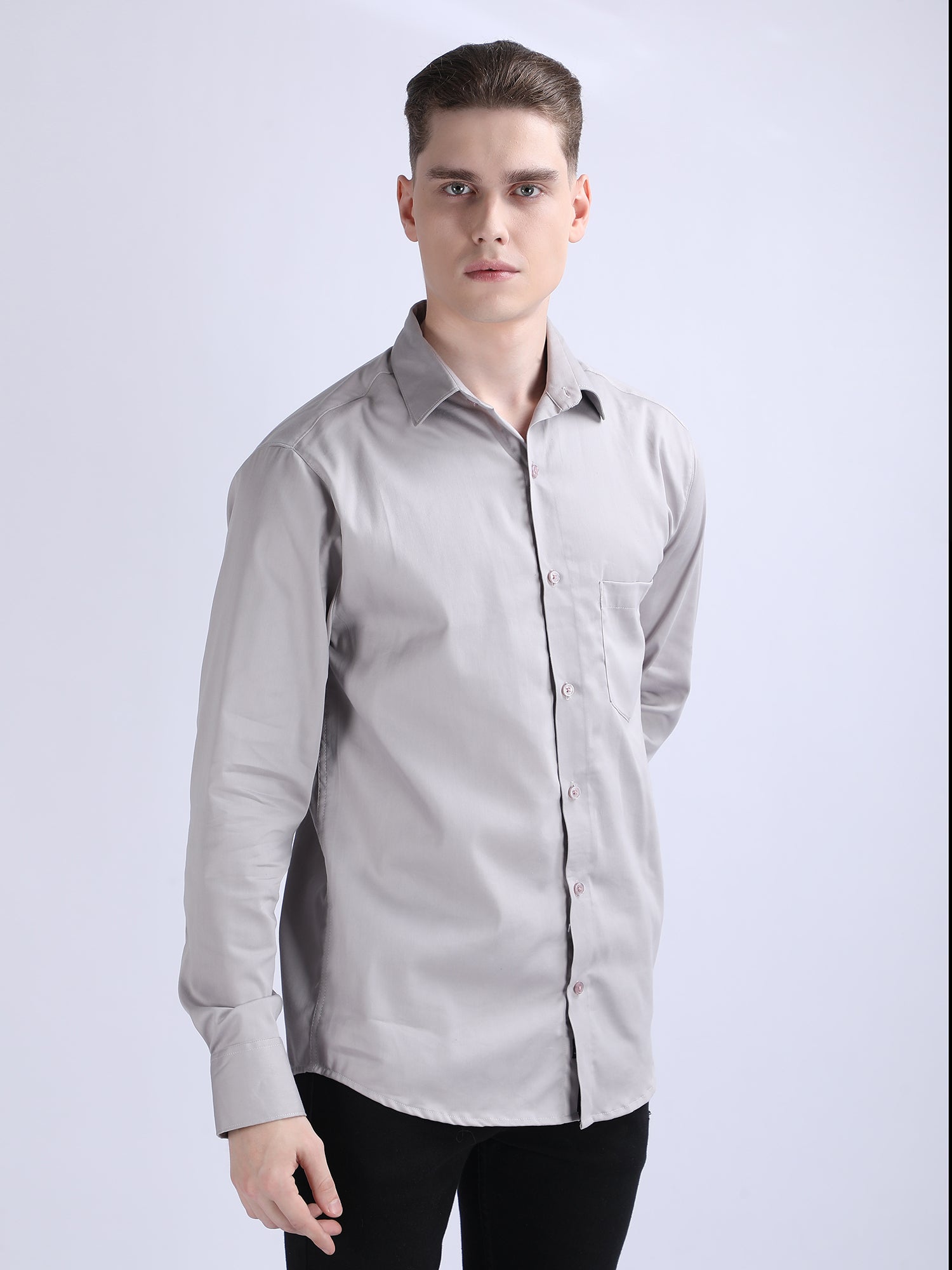 Regular Fit Satin Shirt
