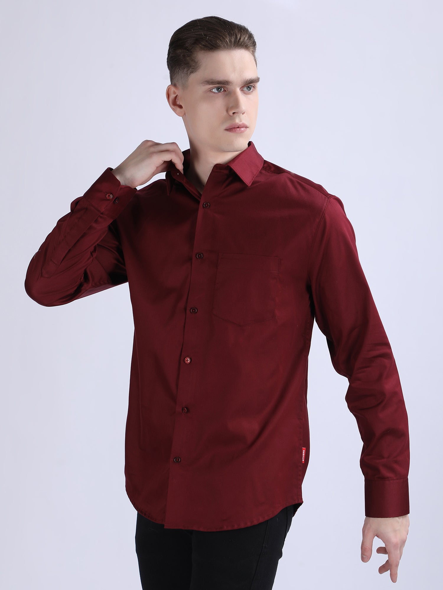 Regular Fit Satin Shirt