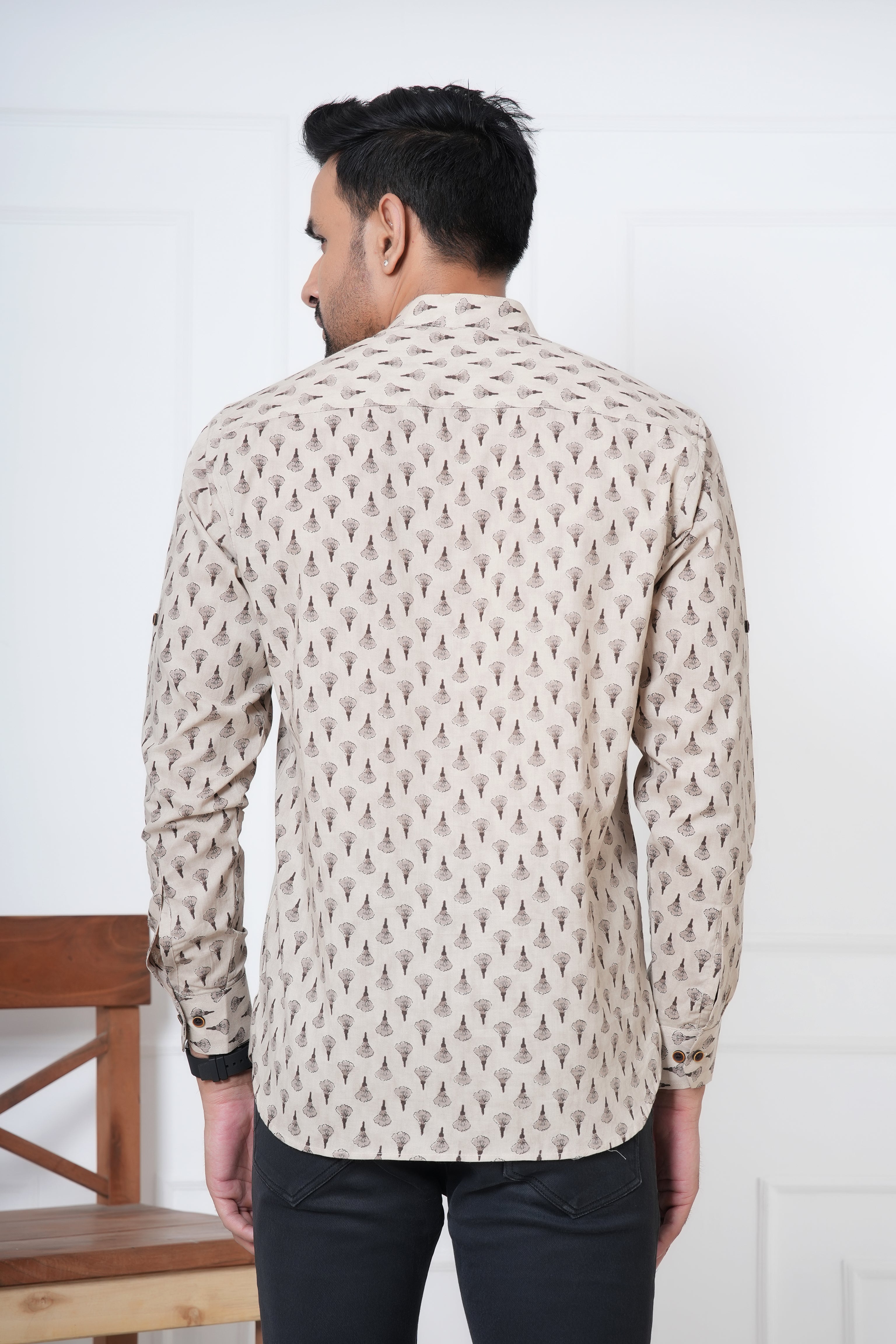 Cambric Fabric Men Short Kurta