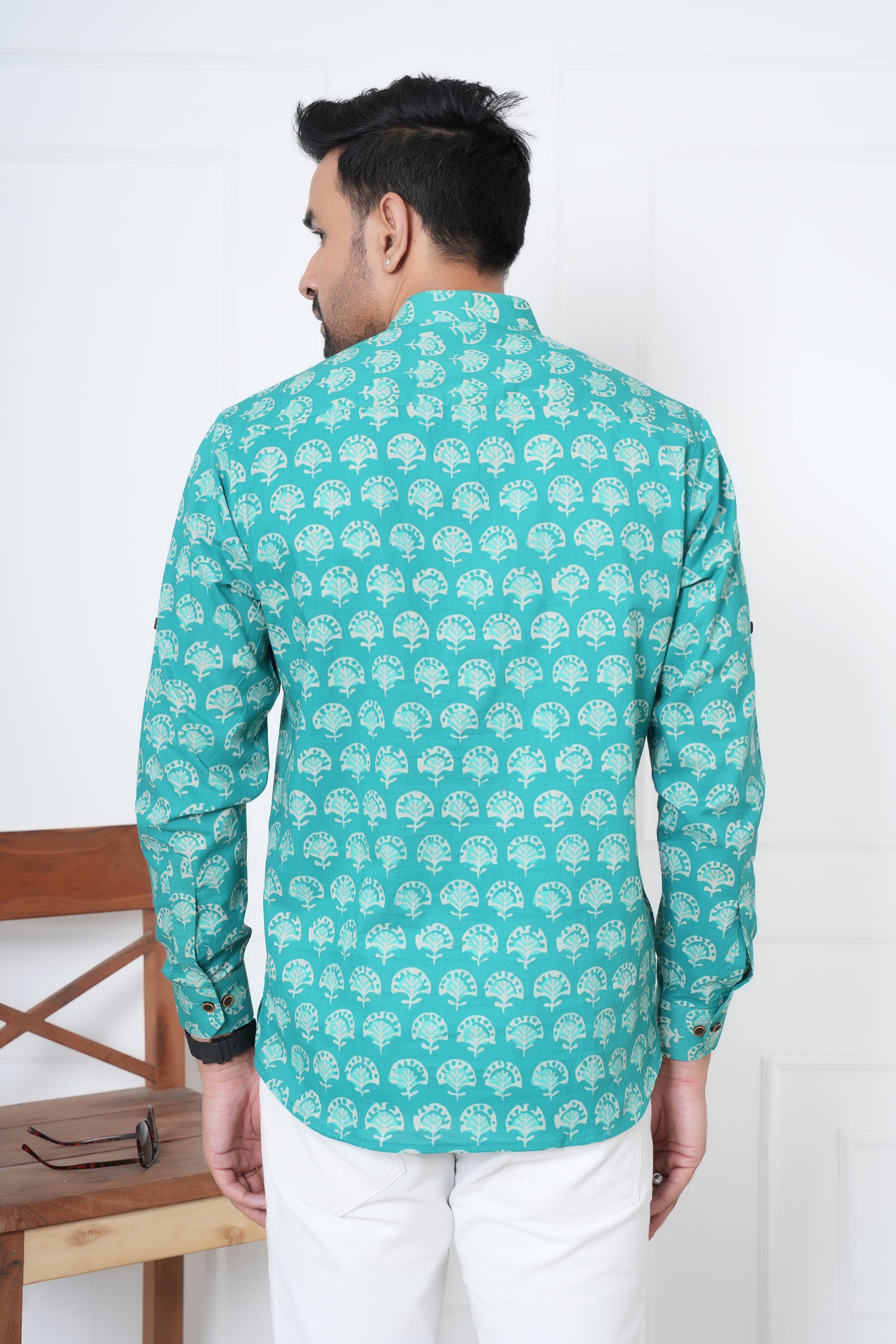 Cambric Fabric Men Short Kurta